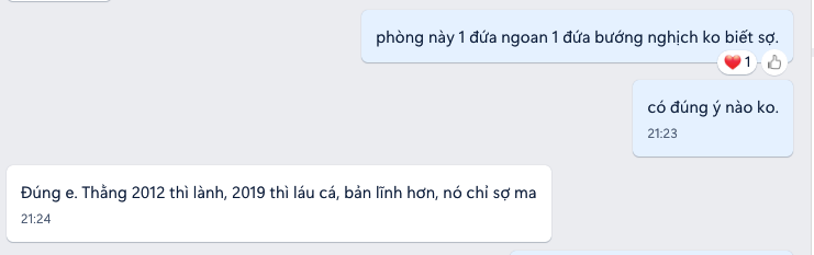 Ảnh chụp màn hình tin nhắn Zalo gốc từ Chị Thu
